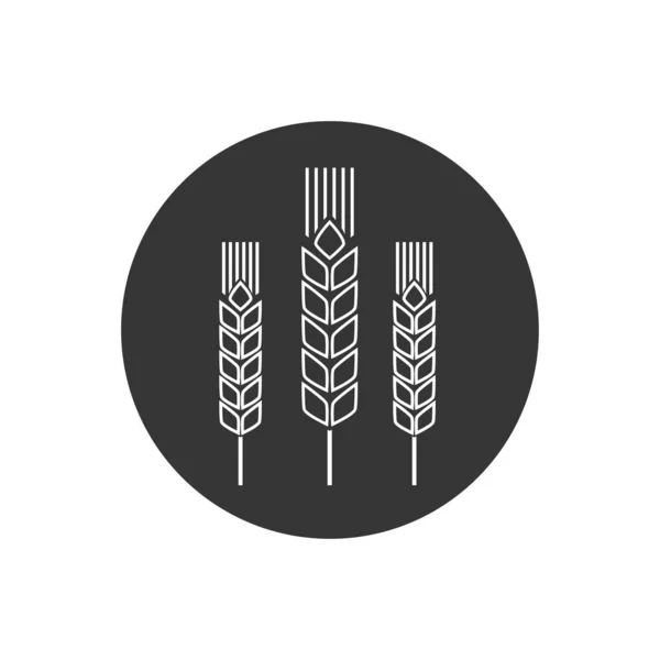 Spike Line Symbol Landwirtschaft Natur Erntesymbol Und Illustration Vektor — Stockvektor