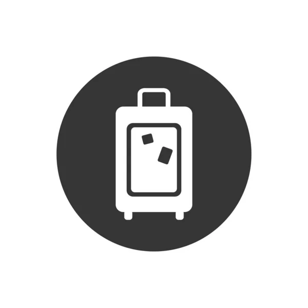 Reisetaschen Vektor Symbol Flache Abbildung — Stockvektor