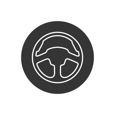 Direksiyon çizgisi simgesi siyah renkte düzenlenebilir. Grafik ve web tasarımı için basit logo vektör çizimi