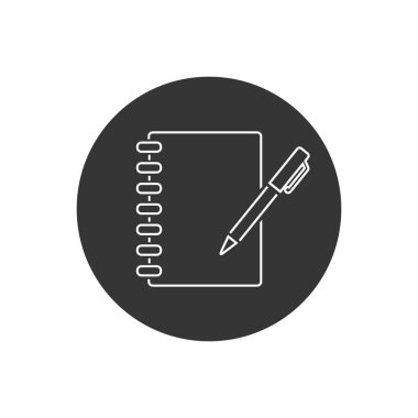 Beyaz üzerine dizüstü bilgisayar vektörü simgesi