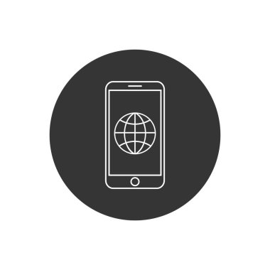 Telefon hattı simgesi düz stil. Web sitenizin tasarımı, logosu, uygulaması, UI Vektörü için gezinme sembolü