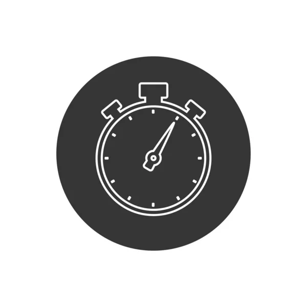Stopwatch Çizgisi Simgesi Modayı Takip Ediyor Vektör — Stok Vektör