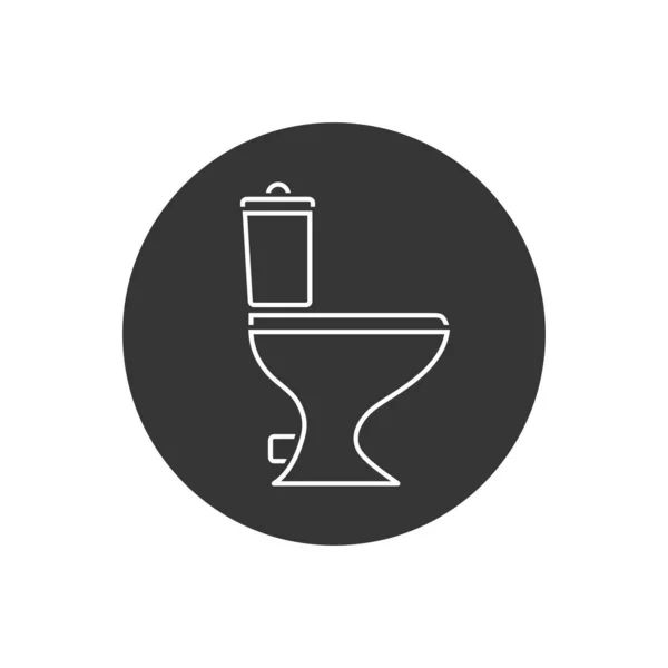 Šablona Vzhledu Ikon Toalety Vektor — Stockový vektor