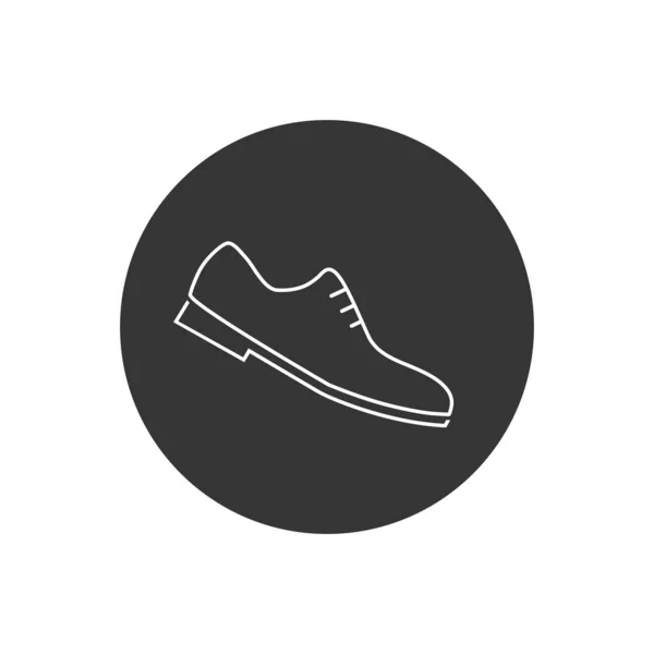 Chaussures Formelles Ligne Icône Illustration Chaussures Homme Comme Simple Vecteur — Image vectorielle