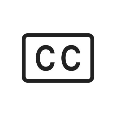 Kapalı başlık simgesi vektör resmi