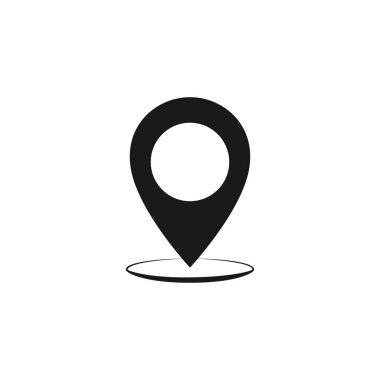 Haritalar PIN. Konumu harita simgesi. Konumu PIN. PIN simge vektör.