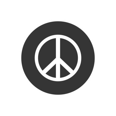 Barış simgesi. imza vektör illüstrasyon