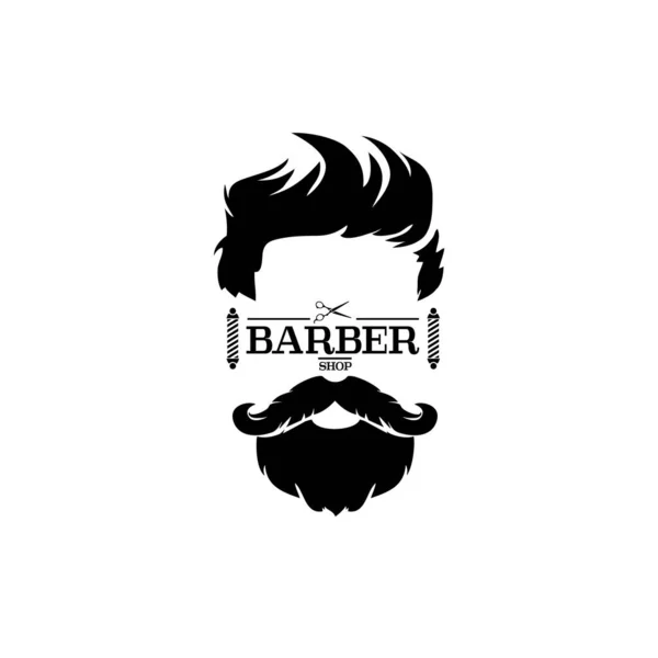 Kuaför Dükkanı vintage etiket rozet amblemi izole. Vektör çizim