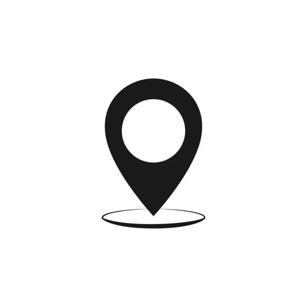 Булавка Значок Карты Местоположения Местоположение Вектор Значков Пин — стоковый вектор