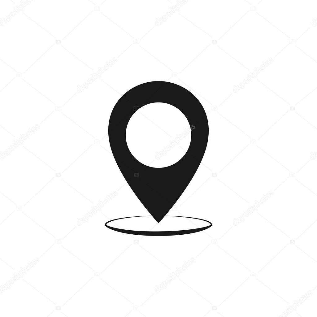 Maps pin. Location map icon. Location pin. Pin icon vector.