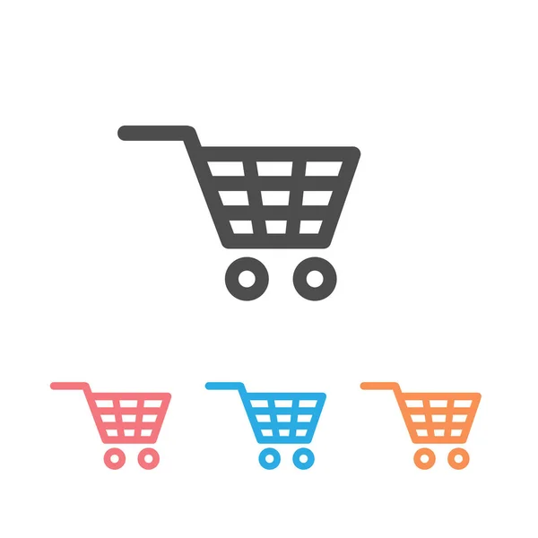 Shopping Icon Set Vector Shopping Cart Icon — Stock Vector