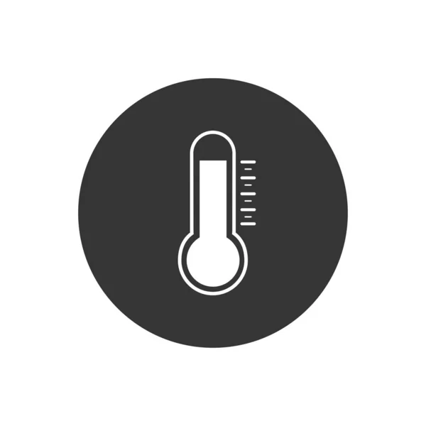 Beyaz Üzerine Termometre Simgesi Vektör Illüstrasyonu — Stok Vektör