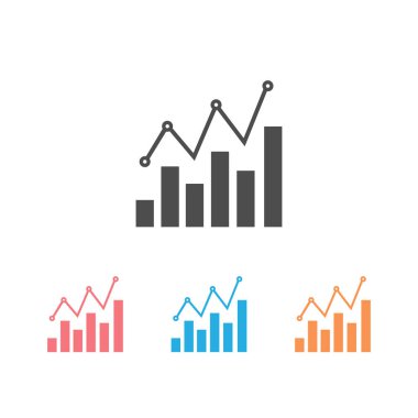 Analitik simge tasarım şablonu izole edilmiş illüstrasyon