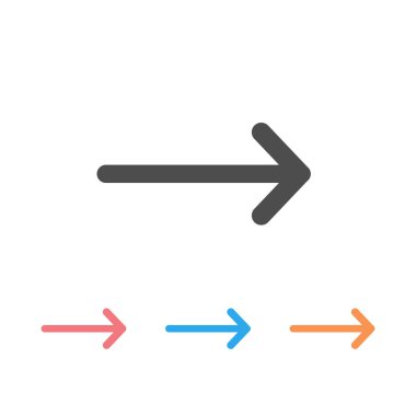 ok simge seti. vektör çizim