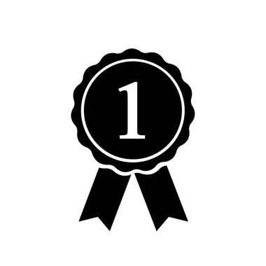 1, vektör Illustration ile ödül simgesi