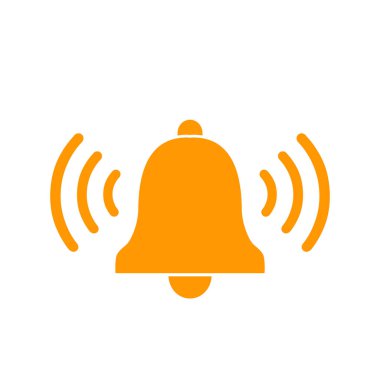 Çan doğrusal simgesi. Vektör