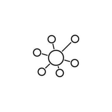Beyazda İş Ağı vektör simgesi