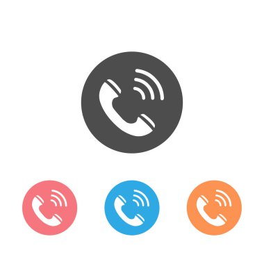 Telefon çalan simge simgesi. Vektör