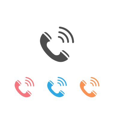 Telefon çalan simge simgesi. Vektör
