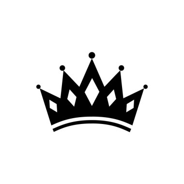 Crown Logo şablonu. Vektör Illustration