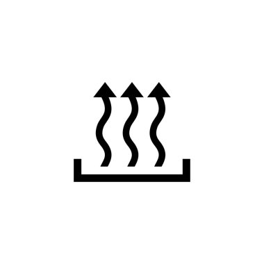 Isı simgesi üç ok kadar kavram. Vektör