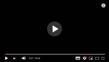Multimedya oyuncusu sosyal medya. Üye ol. Vektör illüstrasyonu