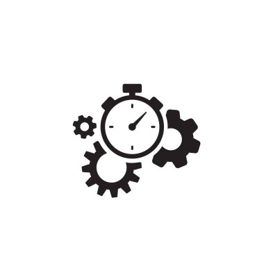 Üretkenlik simgesi beyaza. Vektör