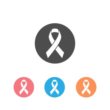 Dünya prostat kanseri farkındalık günü simgesi olan kurdele Kasım ayında belirlendi, vektör illüstrasyonu beyaz arkaplanda izole edildi. Sağlık ve destek kampanyası simgesi