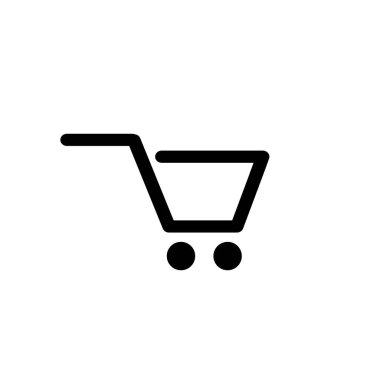 Simge vektör alışveriş. Alışveriş Sepeti simgesini