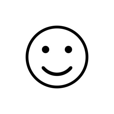 Gülümseme çizgisi simgesi, vektör