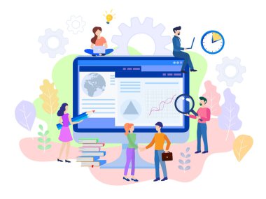 Kavram internet, veri güvenliği Erişim, koruma, kalkanlı ve kilitli bilgisayar, vektör illüstrasyonu, web pankartları, basılı materyaller, bilgi grafikleri. 