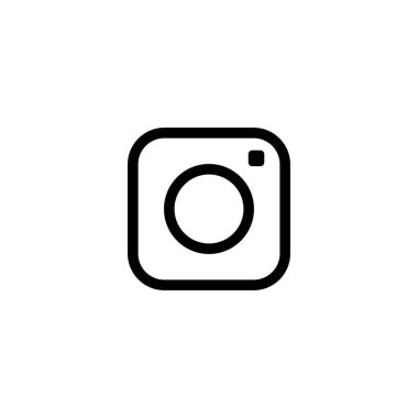Web simgesi. Şeffaf arkaplanda fotoğraf makinesi simgesi. Vektör