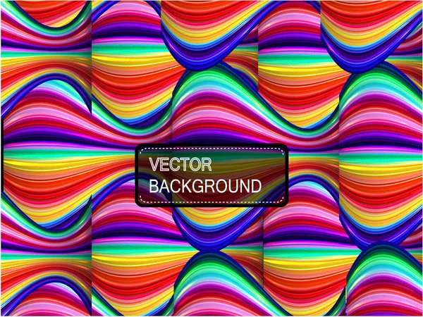 Абстрактный Красочный Фон Цветных Волновых Линий Вектор — стоковый вектор