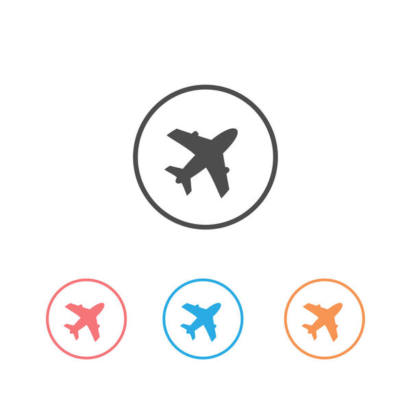 Airplane icon set vector illustration design Logo Template