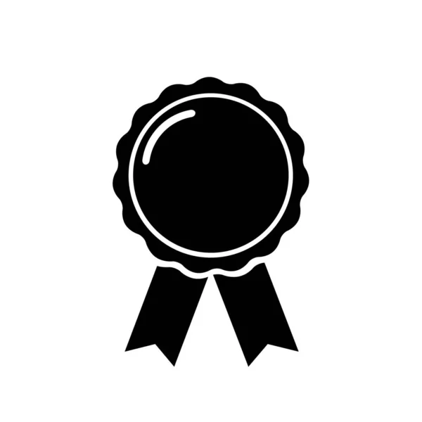 Prix Médaille Gagnant Icône Vectorielle Plate Victoire — Image vectorielle