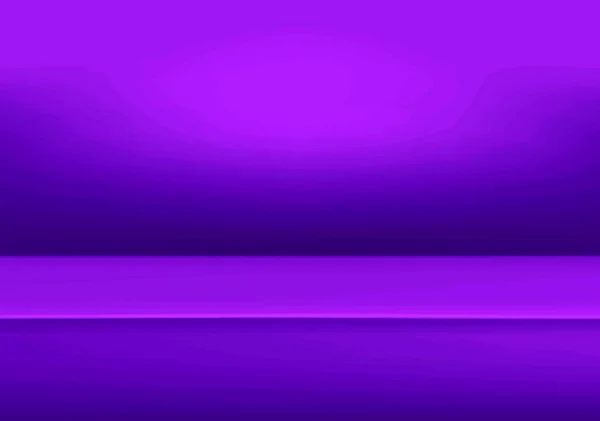 사이트에서 제품을 광고하는 Vector Empt Light Room Background Purple Color — 스톡 벡터