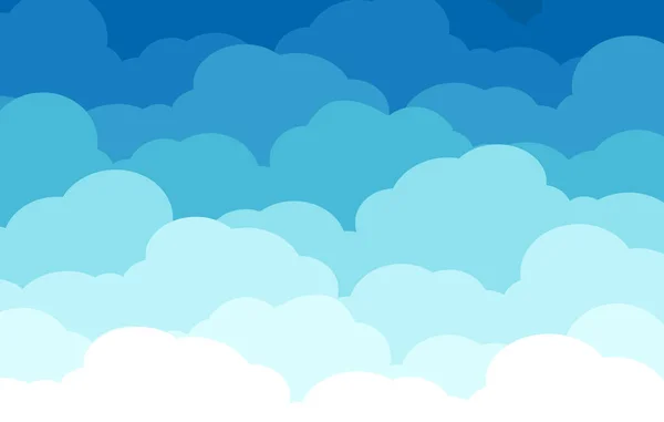 Μπλε Ουρανός Και Σύννεφα Φόντο Ουρανό Και Σύννεφο Μπλε Χρώμα — Διανυσματικό Αρχείο