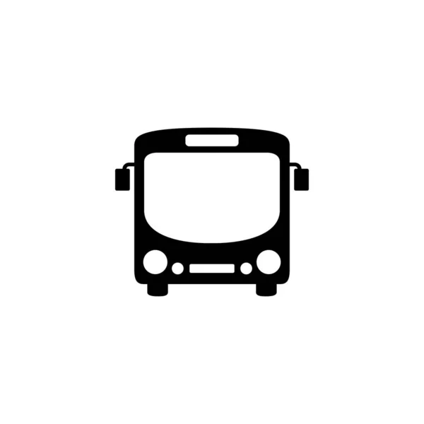 Vetor Símbolo Ícone Ônibus Branco — Vetor de Stock
