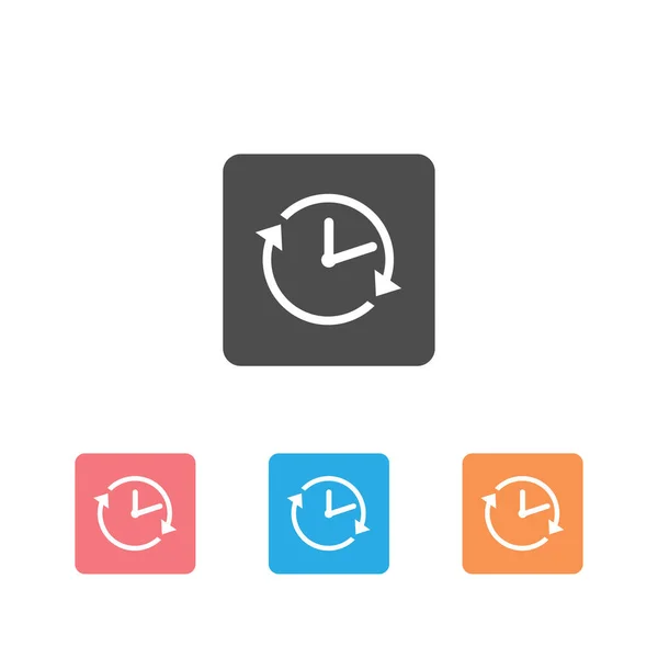 Conjunto Iconos Reloj Vector Ilustración Icono Tiempo — Vector de stock