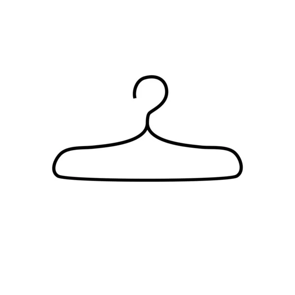 Одежда Hanger Icon Template Isolated Белом Фоне Векторная Миграция — стоковый вектор