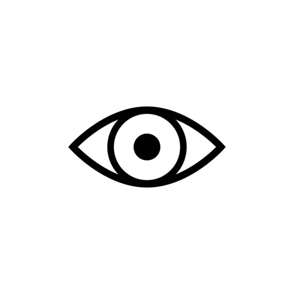 Vetor Ícone Ocular Símbolo Ocular Sinal Estilo Linear Para Conceito — Vetor de Stock