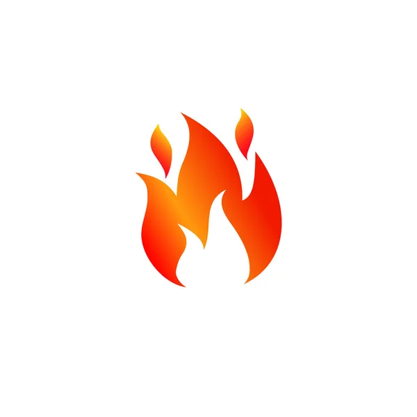 Fire Icon Flame Sign Icon Stock Vector — Stock Vector