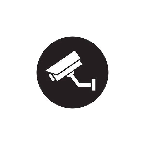 Sabit Cctv Güvenlik Kamerası Simge Vektör Şablonu — Stok Vektör