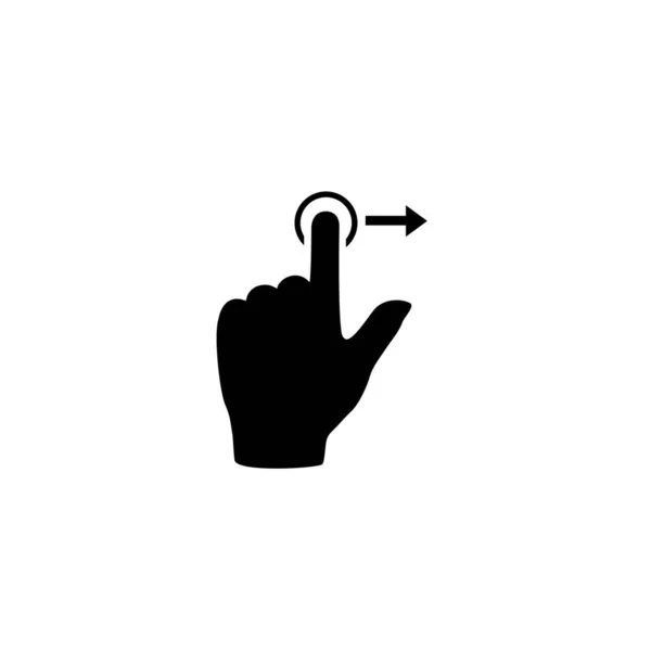 Gesture Touch Slide Vector Icon — Stock Vector