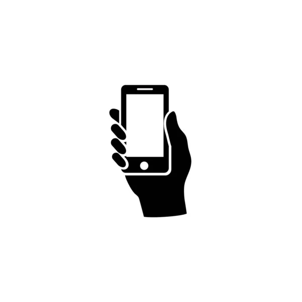 Hand Hold Smartphone Vector — Stock Vector