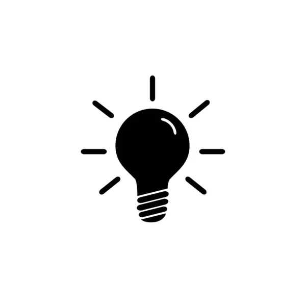 Icône Ampoule Illustration Vectorielle — Image vectorielle