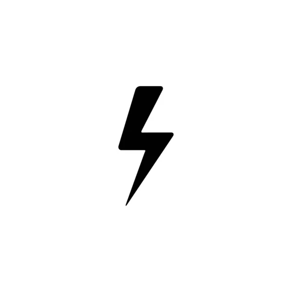 Lightning Icon Vector Lightning Electric Power Vector Energy Thunder Electricity — Stock Vector