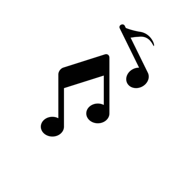 Music Note Icon Vector Illustration — Stock Vector