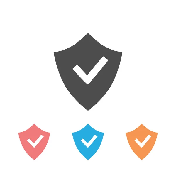 Shield Check Mark Icon Ορισμός Προτύπου Vector Logo — Διανυσματικό Αρχείο