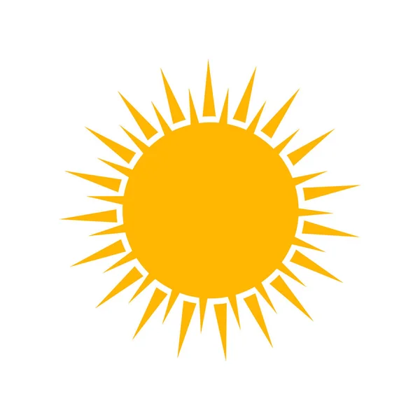 Sonnensymbol Moderne Wetterikone Flache Vektorsymbole — Stockvektor
